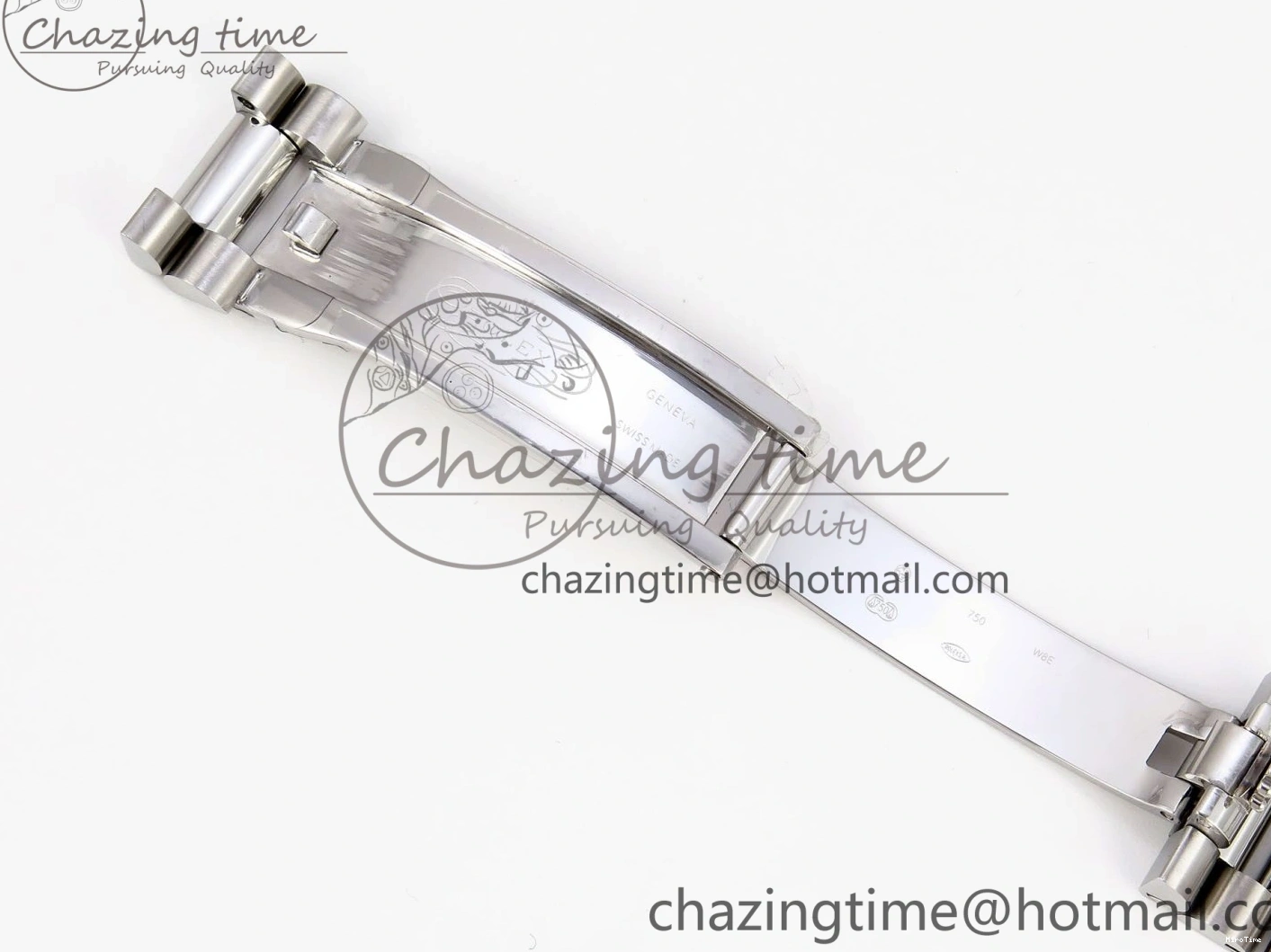 MiroTime 0523 QuickDry DayDate 40 SS GSF Gain Weight Blue Roman Dial Diamonds Bezel on President Bracelet A 1917